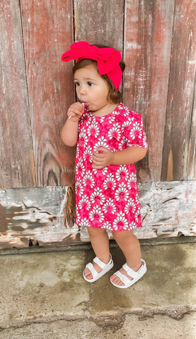 Hot Pink Tshirt Dress